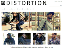 Tablet Screenshot of distortionclothing.com
